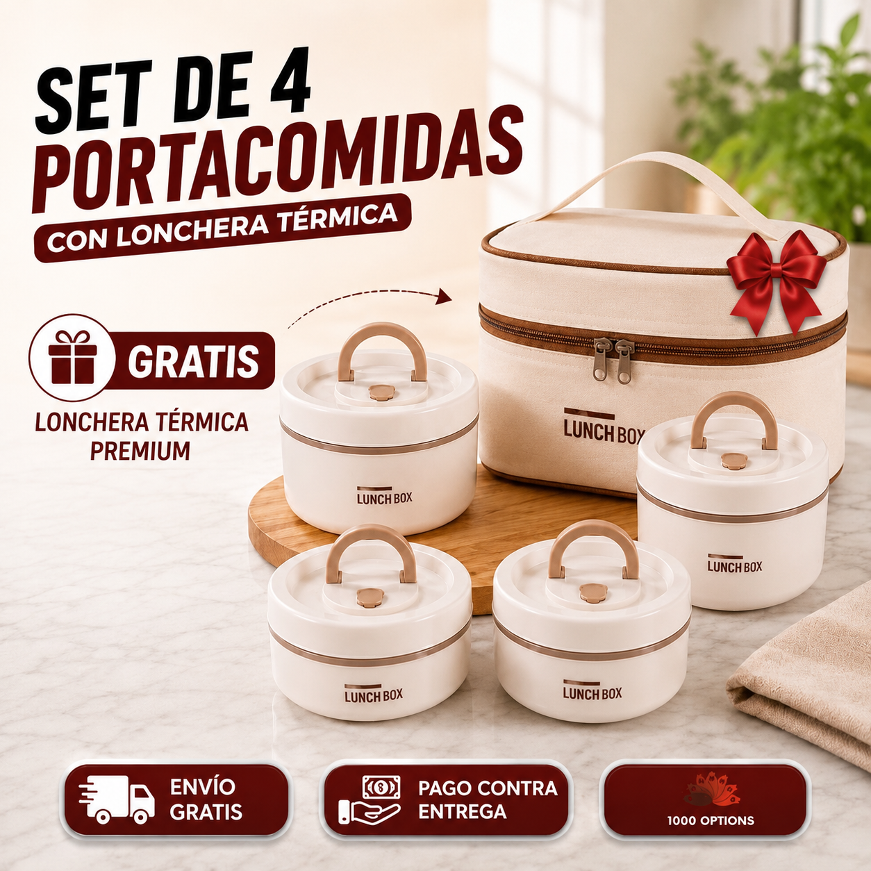 Porta Comida X4 Sets