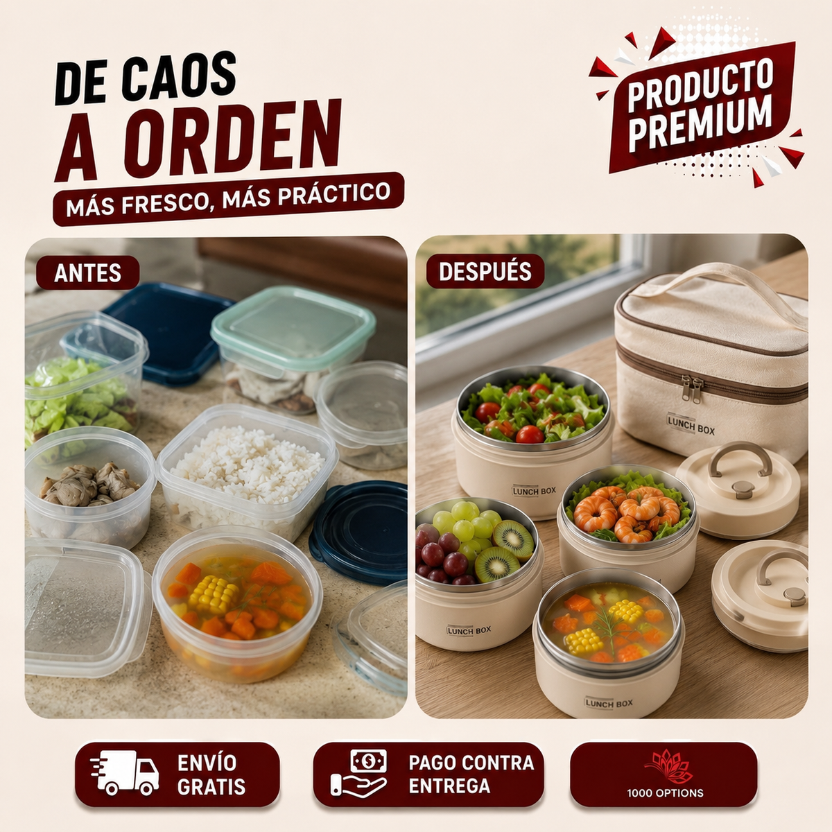 Porta Comida X4 Sets